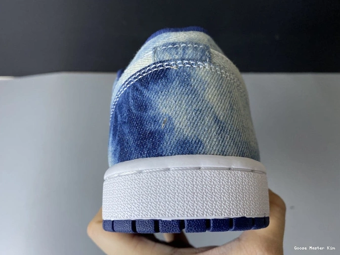 Washed Low 1 Air Jordan Denim CZ8455-100 0722